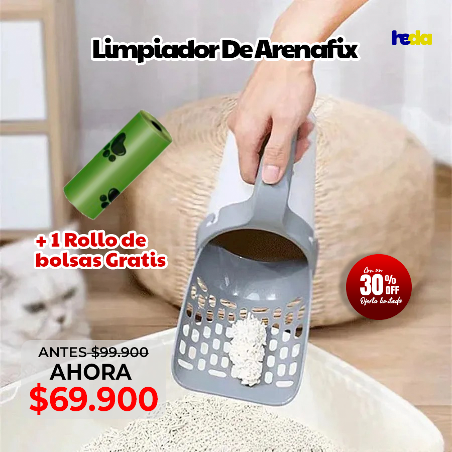 LIMPIADOR DE ARENAFIX™ – ¡Recoge, filtra y elimina en segundos!
