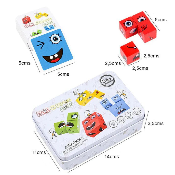 Cubo Montessori sonriente™️ - Habilidades Cognitivas