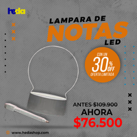 TABLERO DE NOTAS LED