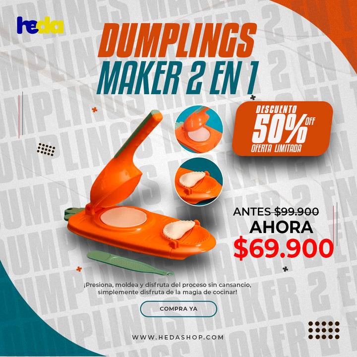 DUMPLINGS MAKER 2 EN 1 ® ― Versatilidad Multifuncional